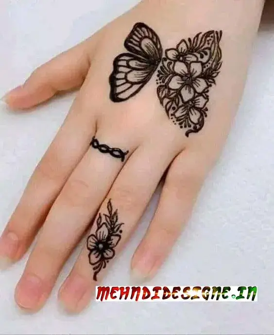 Butterfly Mehndi Designs