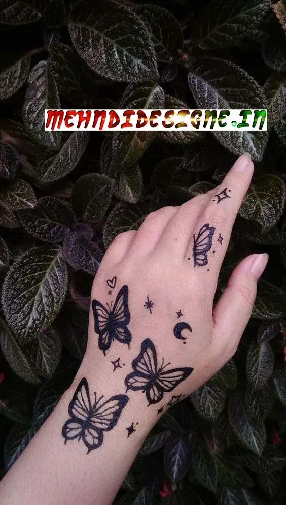 Butterfly Mehndi Designs