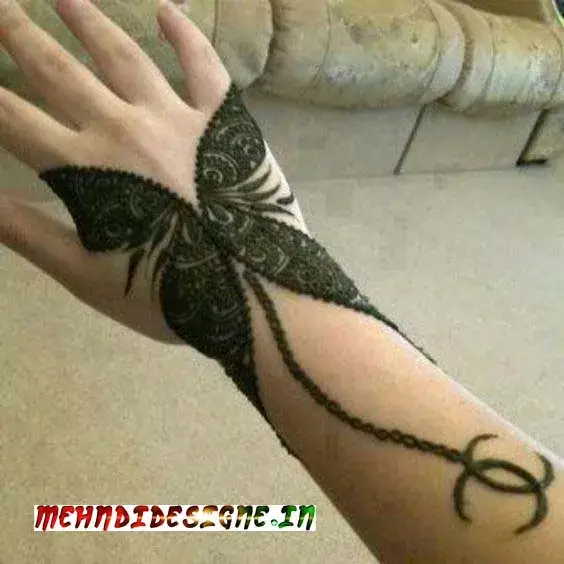 Butterfly Mehndi Designs