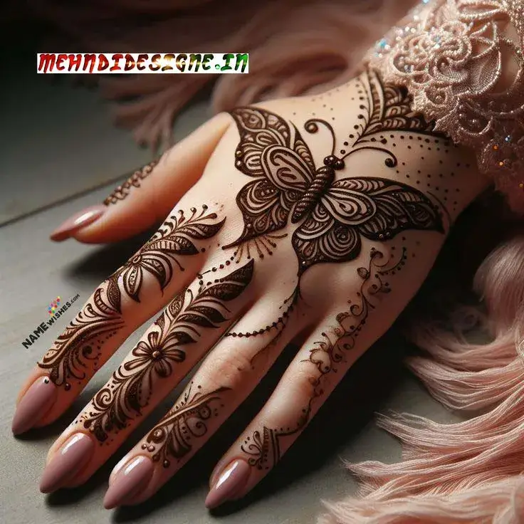 Butterfly Mehndi Designs