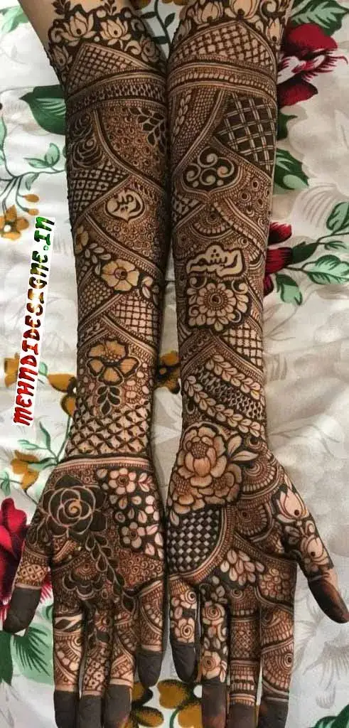 Full Hand Dulhan Mehndi Design 