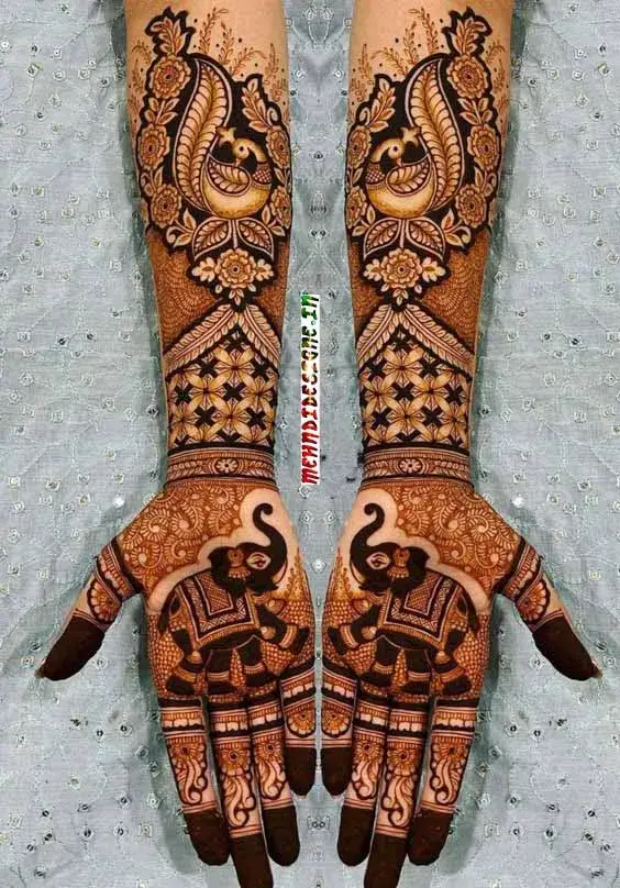 Full Hand Dulhan Mehndi Design