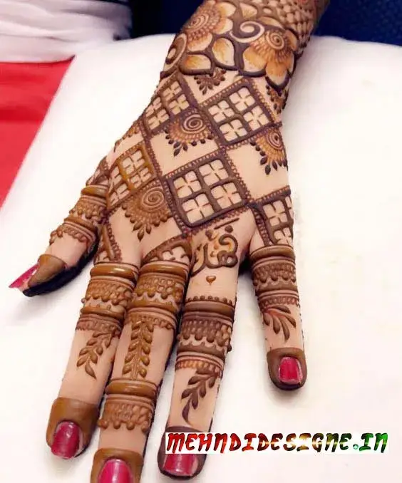 Mehndi design full hand back side