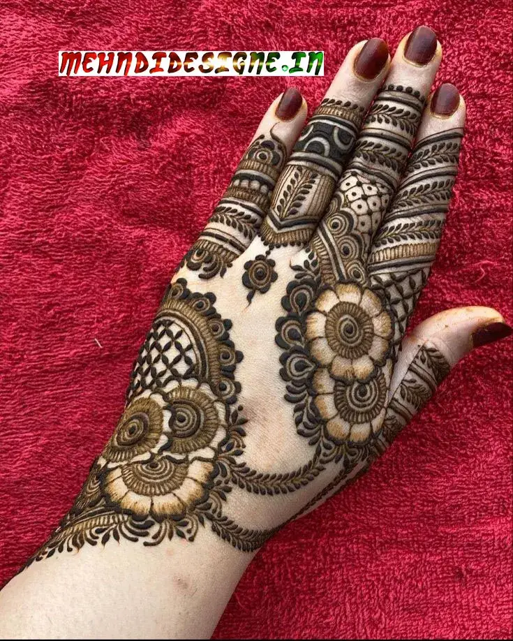 Mehndi design easy and beautiful back side