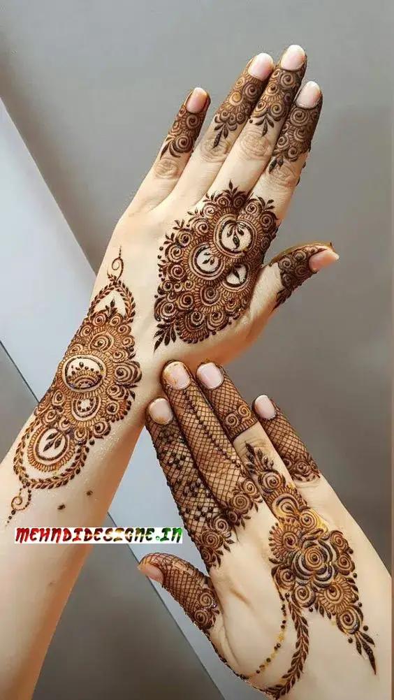 Mehndi design easy and beautiful back side