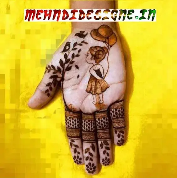 Cartoon-simple-mehndi-designs-for-Kids