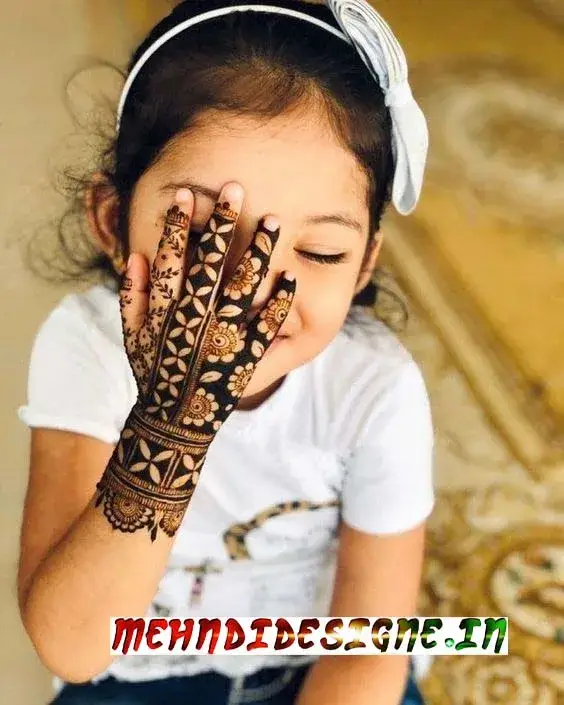 mehndi designs for kids simple